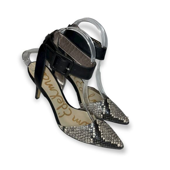 Sam Edelman Ankle Strap heels Sz 6 EUC - Picture 1 of 6